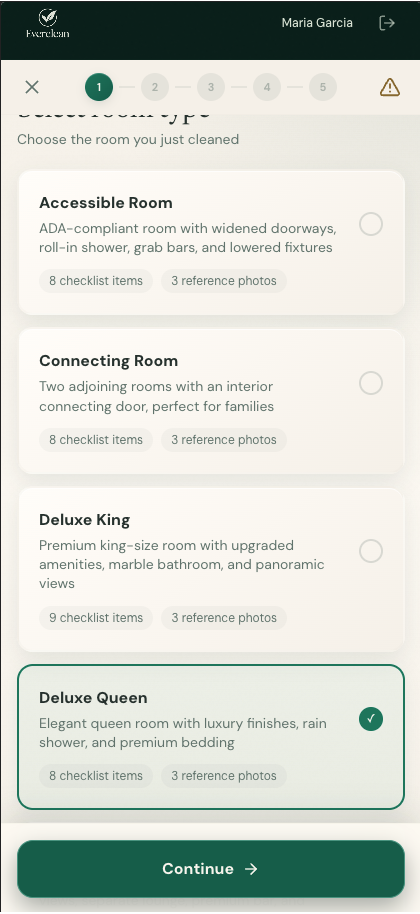 Select the room
