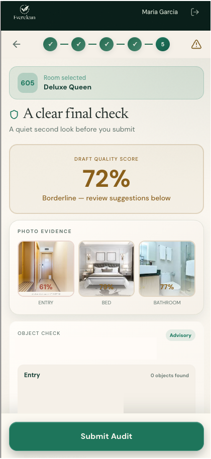 Review the final check